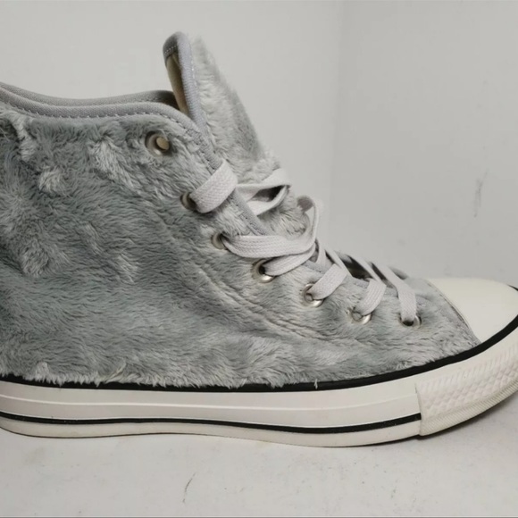 Converse All Star Chuck Taylor Faux Fur High Tops - Picture 7 of 10
